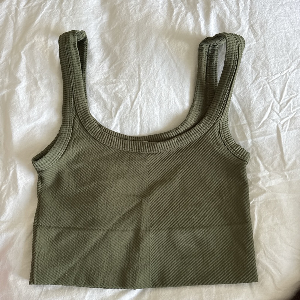 Nikibiki Sage Ribbed Tank Top